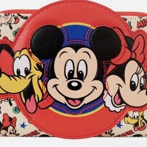 Disney Kids Red and Black Mickey Mouse Coin Purse
